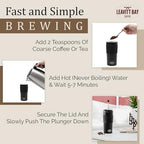 Black Portable French Press Travel Mug & Coffee Maker - Image 3