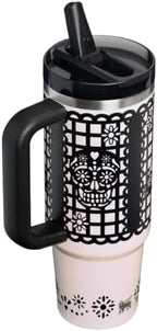 STANLEY Quencher ProTour Flipstraw Tumbler, 30 oz, Salt Papel Picado - Image 4
