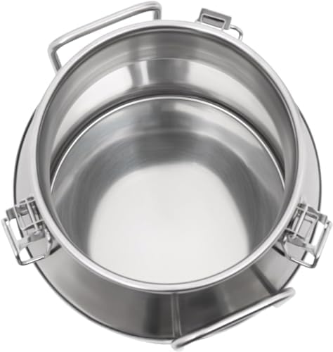 Stainless Steel Milk jug, Milk Bucket Bucket Bottle, Milk Storage Bucket Portable Pot with Silicone Sealing lid, Coffee Liquid Container Storage Tank - Image 7