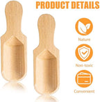 100 Pack Mini Wooden Spoons for Jars, Small Bath-Salt Scoops Mini Scooper Wooden Candy Spoon Washing Powder for Sugar Scrubs, Bath-Salts, Cooking - Image 3