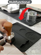 Silicone Coffee Maker Mat for Ninja Luxe ES601, 3-in-1 Top Mat/Large Coffee Bar Mat/Espresso Tamping Mat for Ninja Luxe Cafe Espresso Machine, Food-Grade Silicone,Non-Slip,Heat-Resistant - Image 4
