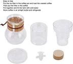 Adjustable Glass Coffee Drip Pot with Fine Filter Paper, pour Over Coffee Maker for Iced Drinks, Milk, Professional Design for Precise Brewing, 400Ml Capacity - Image 3