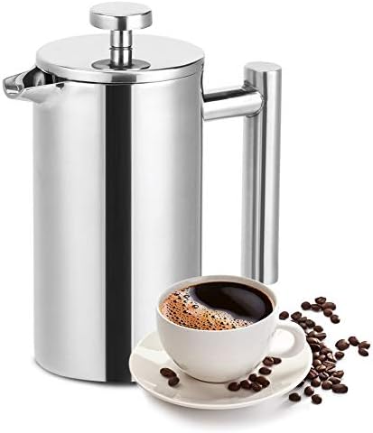 350ml Coffee Press Maker, Stainless Steel French Press Pot with Double Layer Insulation for Home Use - Image 5