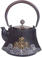 1200ml Japanese Cast Iron Teapot With Copper Lid - Large Cast Iron Tea Kettle Maintains Temperature - Vintage Tea Kettle - Collector's Item For Tea Aficionados - Image 2