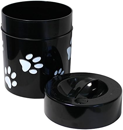 Tightpac Pawvac Kilovac Airtight Pet Food Container – Multi-Use Vacuum Container for Pet Food and other Dry Goods – 2.5 lbs / 40 oz / 3.8L, Wide-Mouth, Patented Vacuum Seal, Black with Paws - Image 2