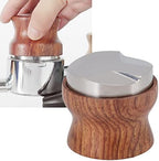 Coffee Distributor, Hand Coffee Leveler, 304 Stainless Steel Espresso Coffee Tamper with Rosewood Handle, Unifrpm Extraction Espresso Tamper, Mirror Polished Coffee Leveler for Coffee Lovers(53mm) - Image 3
