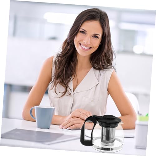 Stainless Steel Tea Kettle with Removable Infuser and Smooth Spout Ergonomic Handle 6.10X4.72X4.52 Inch for Home and Office Tea Brewing - Image 3