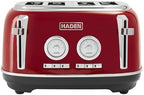 Haden Dorset 4 Slice Wide Slot Stainless Steel Toaster, Rectory Red by Unknown