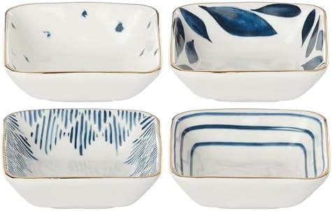 Lenox Blue Bay 4-Piece Stacking Dip Bowl Set, 0.95 LB by Lenox