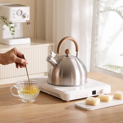 18/8 Stainless Steel 3.17 Quart Tea Kettle for Stovetop, Silver - Image 6
