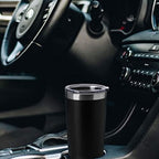 HASLE OUTFITTERS 20oz Stainless Steel Tumblers Bulk, Insulated Travel Cup with Lid, Double Wall Vacuum Coffee Mug for Cold & Hot Drinks 4 Pack, Black - Image 5