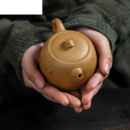 Tea Kettle 180ML Handmade Purple Clay Teapots Handmade Pot Raw Ore Section Mud Tea Maker Kettle Zisha Teaset Accessories Ceramic Tea Infuser - Image 5