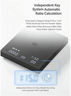 Coffee Scale Pour Over Coffee Scale Espresso Scale,Flow Rate, Auto Timer,Ratio, 3 Brewing Modes, 2kg Capacity(Basic3 Scale Black) - Image 4