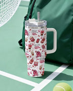 Soda Lover 40oz Insulated Tumbler With Handle And Straw, Stainless Steel Travel Cup, Double Wall Vacuum Drinkware For Water Coffee And Cold Drinks, Birthday Gift - Image 7