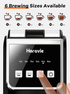 Horavie Hot & Iced Single Serve Coffee Maker for Coffee Pods & Ground - Image 6