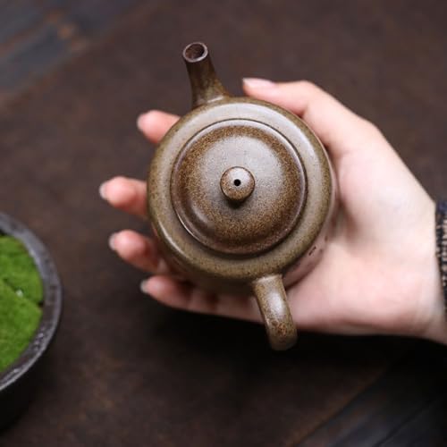 Tea Kettle Retro Stoneware Creative Character Carving Teapot Tea Room Tea Ceremony Teapot Ceramic Tea Infuser - Image 4