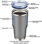 MEWAY 30oz Insulated Tumbler With Lids and Straws,Stainless Steel Double Vacuum Coffee Tumbler Cup, Brush, Durable Powder Coated Coffee Cup for Cold & Hot Drinks, Office, Travel(Blue Black,4 PACK) - Image 4