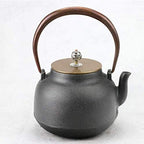 SGSG Japanese Tetsubin Tea Kettle Old Iron Pot Cast Iron Pot Iron Teapot 1200ml - Image 2