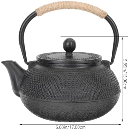 800ml Cast Iron Japanese Teapot with Infuser, Retro Tetsubin Tea Pot - Image 2