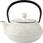 Iwachu 12606 Iwachu Teapot, 5 Type, Cherry Blossom, Silver/Hemp Color, 0.65 L (0.65 L), Inner Hollow Enamel, Nambu Ironware by Iwachu