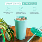 Tumblers with Lids (12 pack) 16oz Colored Acrylic Cups with Lids and Straws | Double Wall Matte Plastic Bulk Tumblers With FREE Straw Cleaner! Vinyl Customizable DIY Gifts (Assorted) - Image 4