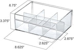 Amazing Abby - Tea-Rrific - 2-Pack Acrylic 6-Compartment Tea Bag Organizer, Clear Plastic Tea Box, 6-Slot Tea Chest, Perfect Tea Storage Solution for Kitchen Cabinet, Countertop, Pantry, and More - Image 4