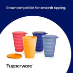 Tupperware Impressions Tumbler Set in Multicolor, 4 Count, Dishwasher Safe and BPA Free (4 Tumblers, 4 Lids, 17 fl oz each) - Image 5