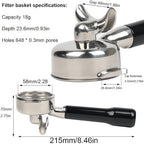 58mm Portafilter Double Spout Compatible with E61 Group Head - Image 3