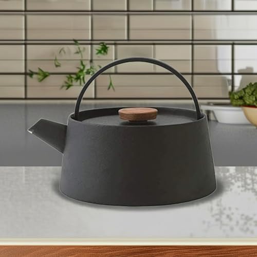 Ikenaga Ironworks New tetu Nambu Ironware Iron Kettle, Made in Japan, 3.3 gal (1 L), Induction and Gas Stoves, Iron Supplement - Image 4