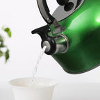 Cabilock Stainless Steel Whistling Tea Kettle Stovetop Tea Kettle for Gas and Induction Cookers Ergonomic Handle Large Capacity Boiling for and Hot Water - Image 6