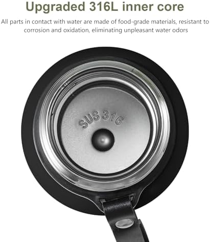 Double wall vacuum Leakproof stainless steel wide mouth insulated water bottle tea tumbler with cup,lid;smart thermoses hot coffee,thermal flask ice drinks with led digital temperature display - Image 5