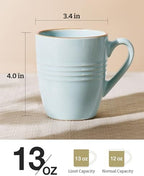 famiware Jupiter Coffee Mugs Set of 8, 13oz Coffee Mug Cups with Handle - Image 4
