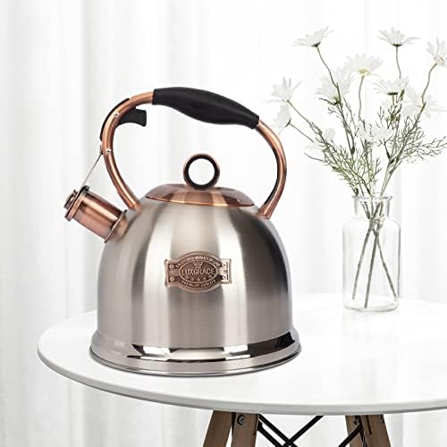 Whistling Stovetop Tea Kettle Food Grade Stainless Steel, Hot Water Fast to Boil for Stove Top-3.0Q - Image 4