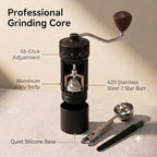 Manual Coffee Grinder, 55 Adjustable Levels Burr Coffee Grinders for Home - Image 2