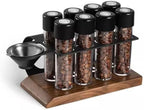 Coffee Bean Storage Tubes,Single Dose,Borosilicate Glass,One-Way Valve Cap,Walnut Base,20-26g Capacity,Coffee Bean Cellar by Unknown