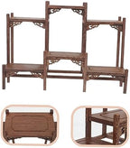 PRETYZOOM Wooden Tea Mug Holder Rack for Coffee and Tea Cups Elegant Display Stand with Chinese Elements for Home Decor Rustic Kitchen Accessory - Image 7