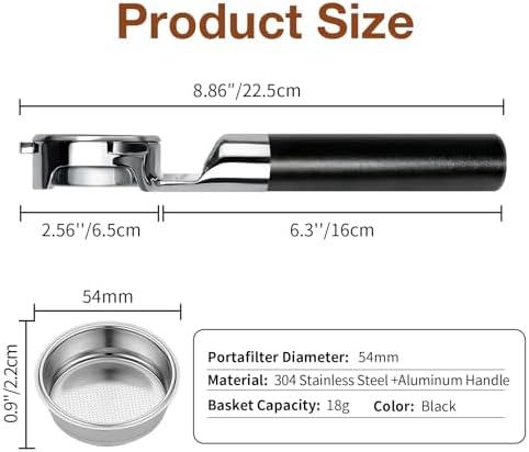 54mm Bottomless Portafilter for Breville Bambino & Barista Express - Image 2