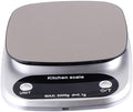 Stainless Steel Kitchen Scale LCD Display 0.1g Rechargeable 3kg by HAKIDZEL