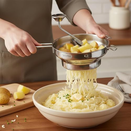 Granite Ware Stainless Steel Deluxe Food Mill, 2 Qt - Silver - Image 6