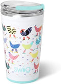 Swig Life 24oz Insulated Party Cup with EZ Slider Lid, Funky Chicken by SwigLife