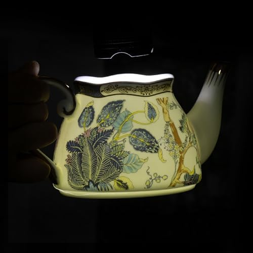 KAMMAK Tea for One Set, Ceramic Teapot, Bone China Tea Set, Cup and Saucer - Image 7