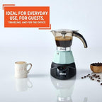 IMUSA 3 or 2 Cup Electric Espresso Maker with Cool-touch Handle, Mint - Image 6