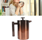 French Press Coffee Maker, 304 Stainless Steel Coffee Press, French Press Tea Coffee Brewer Maker with Filter for Home, or Office (800ml) - Image 4