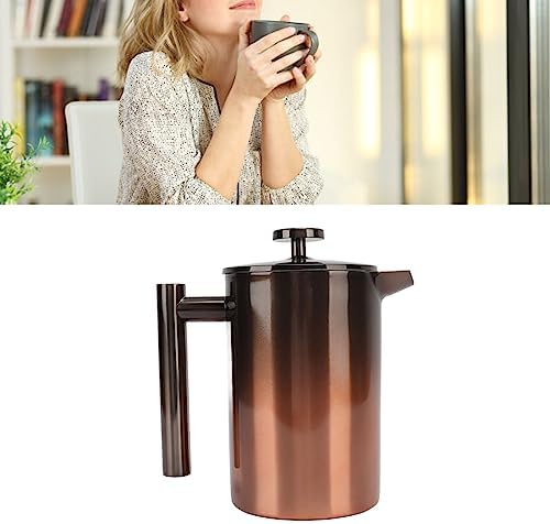 French Press Coffee Maker, 304 Stainless Steel Coffee Press, French Press Tea Coffee Brewer Maker with Filter for Home, or Office (800ml) - Image 4
