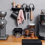 Wall Shelves Coffee Storage Rack Handle Ear Bracket Portafilter Handle Hanger Self-Adhesive Tool Coffee Portafilter Holder Espresso Tools - Image 2