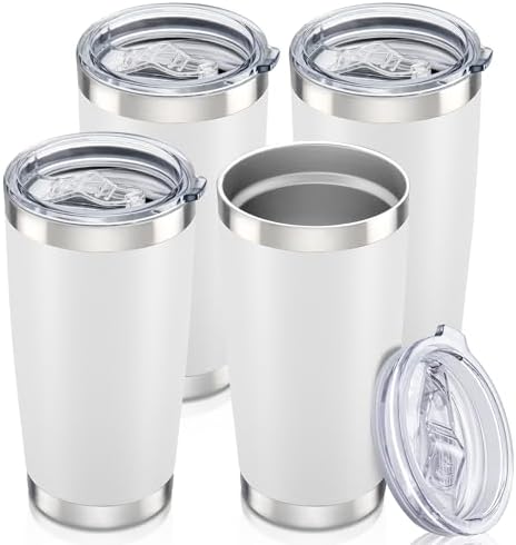 20 oz Tumbler with Lid Stainless Steel Insulated Tumblers Bulk Cups Mug by Orebigo