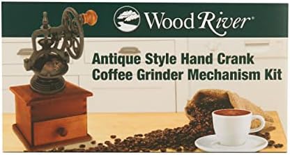 Woodriver Project Kit - Antique Style Side Crank Coffee Grinder Kit Mechanism Cast Bronzed - Image 3