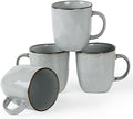 famiware Coffee Mugs Set of 4, Ocean Square 13oz Coffee Cup Set with Handle by Famiware
