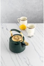 1.8L Stainless Steel Whistling Tea Kettle, Hunter Green - Image 6