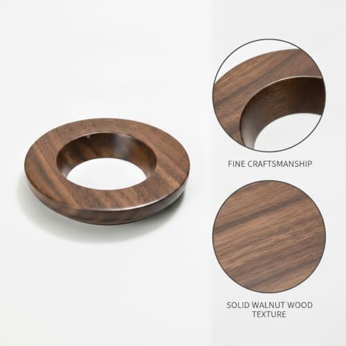 Wooden Coffee Dripper Stand for Pour Over Cone Filters, Solid Wood Base with Open Frame Design, 6.3 x 6.3 x 2.6 Inches (1 PC) - Image 6